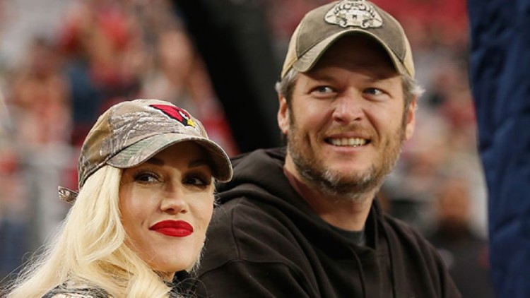 Gwen Stefani and Blake Shelton have a football date