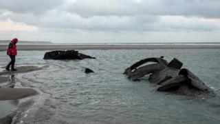 German WW1 submarine emerges off French coast